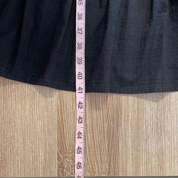 GAP Black Puff Sleeve Midi Dress Size Large - Picture 9 of 10